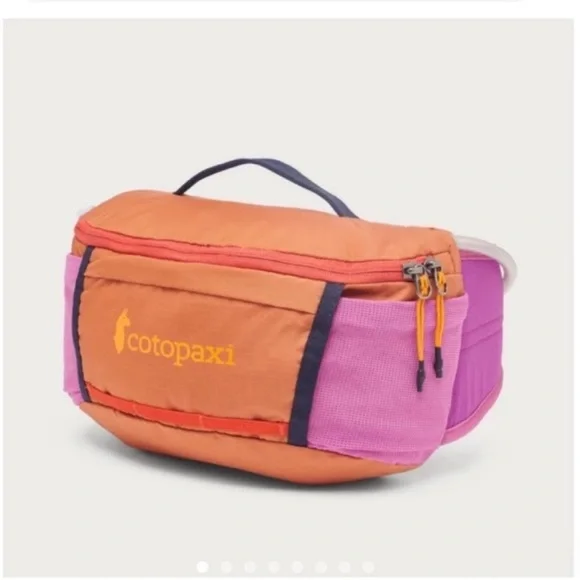Cotopaxi Lagos 5L Hiking Hydration Hip Pack Orange Purple NWT Ventilated - Picture 4 of 10